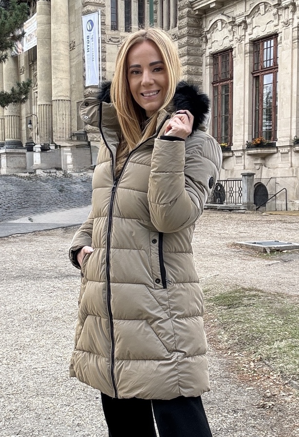 kabát fangó – Steppelt női télikabát – Innova Fashion